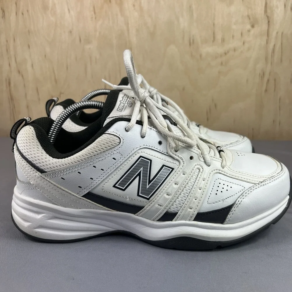 New Balance 409 Men's 9.5 4E Extra Wide White Leather Sneakers MX409WG2